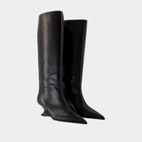 Nina 50 Boots - Paris Texas - Leather - Black