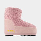 Mb X Gir Icon Low Ankle Boots - Moon Boot - Acrylic - Pink
