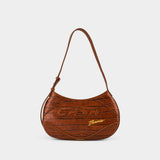 Slim Biker Shoulder Bag - Casablanca - Leather - Brown