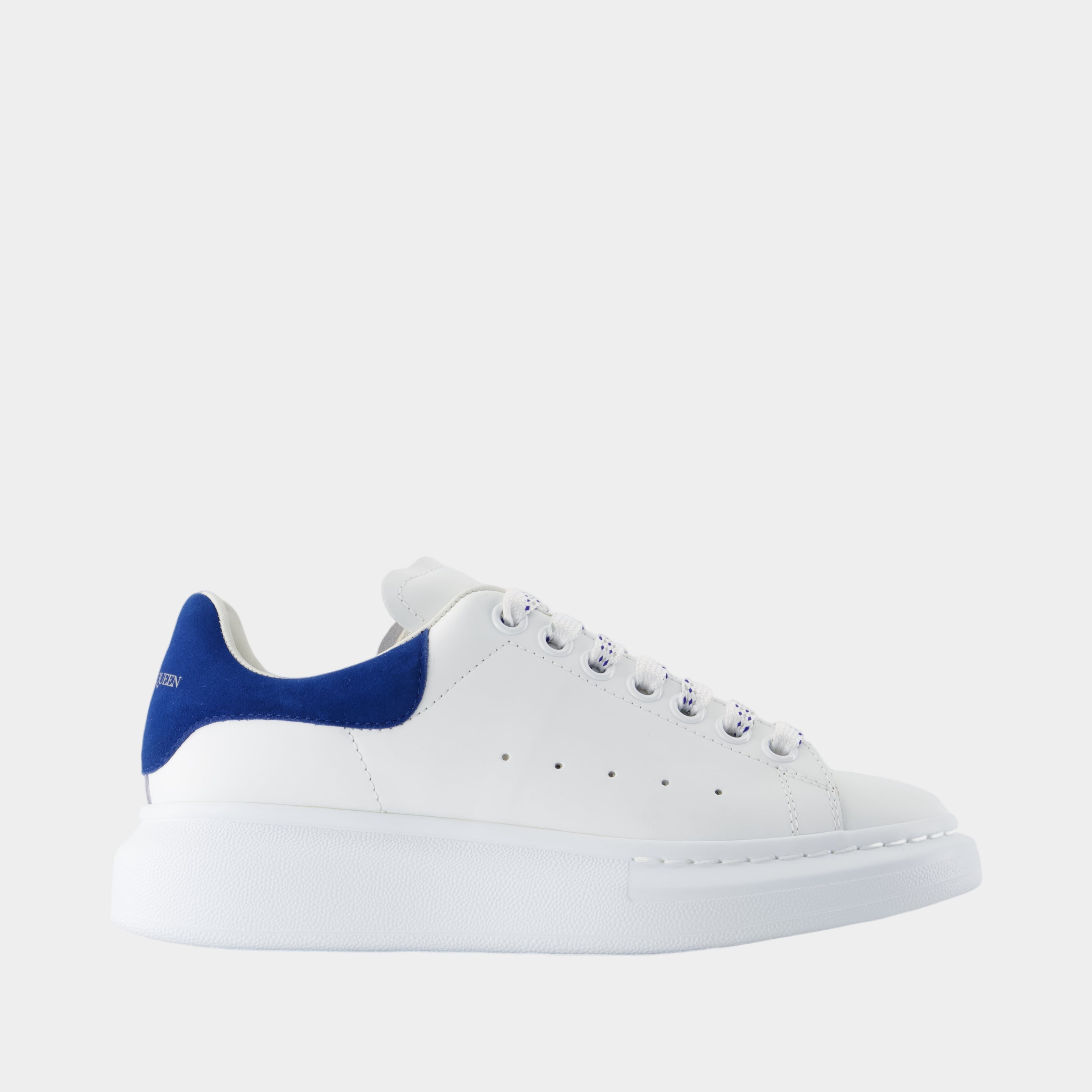 Oversized Sneakers Alexander Mcqueen White/Blue Paris Leather