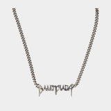 Typo Metal Necklace - Balenciaga - Metal - Silver