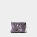 Monaco Shoulder Bag - Balenciaga - Leather - Grey