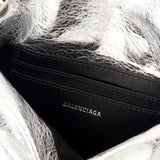 Monaco Shoulder Bag - Balenciaga - Leather - Silver