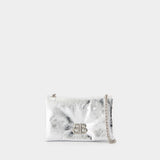 Monaco Shoulder Bag - Balenciaga - Leather - Silver