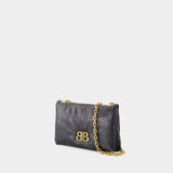 Monaco Shoulder Bag - Balenciaga - Leather - Black