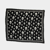 Skull Scarf - Alexander McQueen - Silk - Black