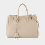 Hampton Carry All Small Handbag - Balenciaga - Leather - Beige