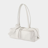 Holdall Bowling Small Shoulder Bag - Balenciaga - Leather - White