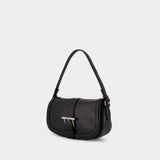 T-Bar Satchel Purse - Alexander McQueen - Leather - Black