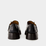 T-Bar Loafers - Alexander McQueen - Leather - Black