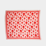 Skull Scarf - Alexander McQueen - Silk - Pink