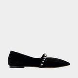 Ballerinas - Alexander McQueen - Cuir - Black
