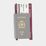 Passport holder - Balenciaga - Leather - Grey