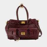 Bel Air Carry All Purse - Balenciaga - Leather - Burgundy