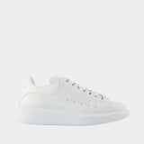 Oversized Sneakers - Alexander McQueen - Leather - White