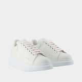 Oversize Sneakers - Alexander McQueen - Leather - White