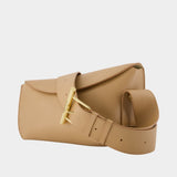 T-Bar Sling Crossbody - Alexander McQueen - Leather - Beige