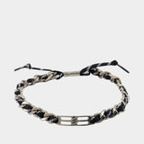 Bb Icon Lace Necklace M - Balenciaga - Metal - Black