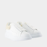 Oversized Sneakers - Alexander McQueen - Leather - White