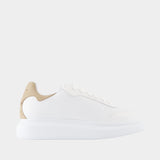 Oversized Sneakers - Alexander McQueen - Leather - Beige