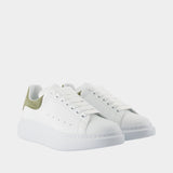 Oversized Sneakers - Alexander McQueen - Leather - Khaki