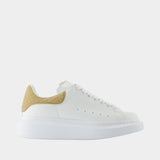 Oversized Sneakers - Alexander McQueen - Leather - Beige