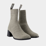 Kora Dega Ankle Boots - Camper - Canvas - Grey