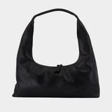 Hobo Large Shoulder Bag - Margesherwood - Leather - Black
