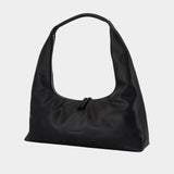 Hobo Large Shoulder Bag - Margesherwood - Leather - Black