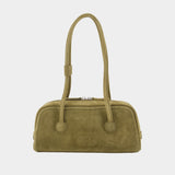 Soft Boston Ew Shoulder Bag - Margesherwood - Leather - Khaki