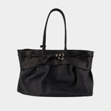 Soft Grandma Layered Shopper Bag - Margesherwood - Leather - Black