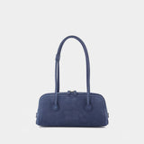 Soft Shoulder Bag Boston Ew - Margesherwood - Leather - Blue