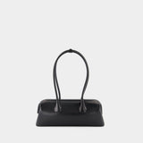 Boat Wide Mini Shoulder Bag - Osoi - Leather - Black