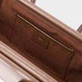 Boat Wide Mini Shoulder Bag - Osoi - Leather - Brown