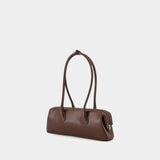 Boat Wide Mini Shoulder Bag - Osoi - Leather - Brown