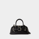 Zip Brocle Mini Shoulder Bag - Osoi - Leather - Black