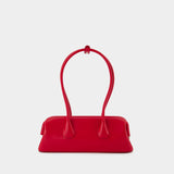Boat Wide Mini Shoulder Bag - Osoi - Leather - Red