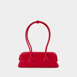 Boat Wide Mini Shoulder Bag - Osoi - Leather - Red