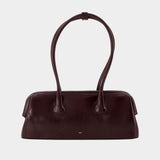 Boat Wide Shoulder Bag - Osoi - Leather - Bordeaux