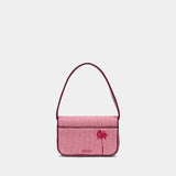 Tommy Shoulder Bag - Staud - Beads - Pink