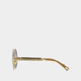 Ch0281s Sunglasses - Chloé - Metal - Gold