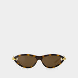 Bv1390s Sunglasses - Bottega Veneta - Acetate - Brown