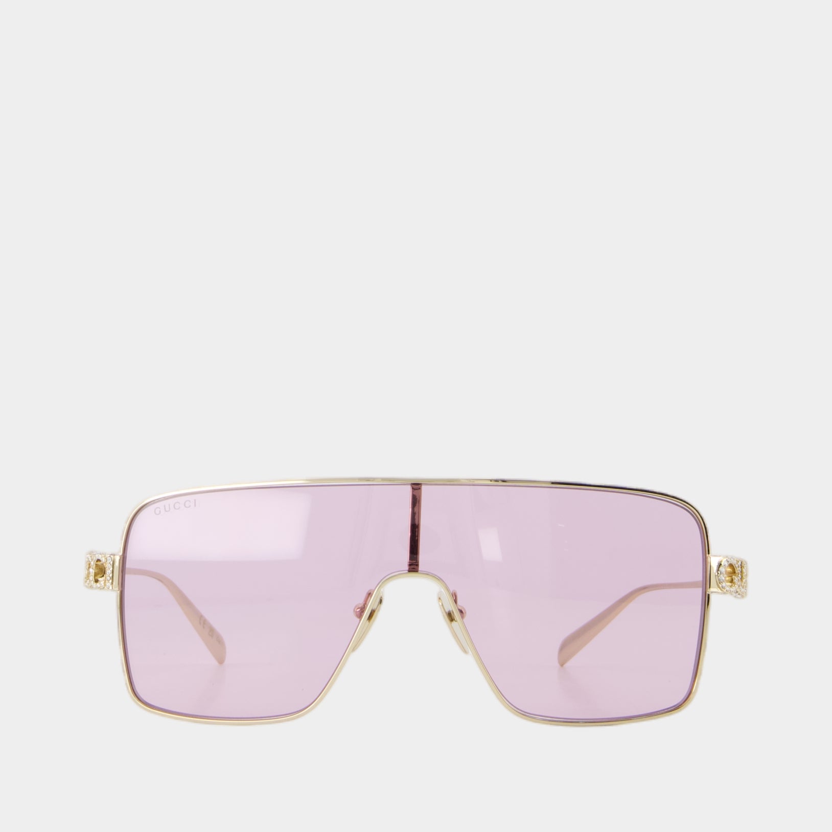 NEW Gucci GG1936S Gold Mask Pink Lens Sunglasses $815 Gucci GG1936S 005 Sunglasses - US main image 4