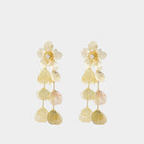 Flower Earrings - SELF PORTRAIT - Metal - Gold