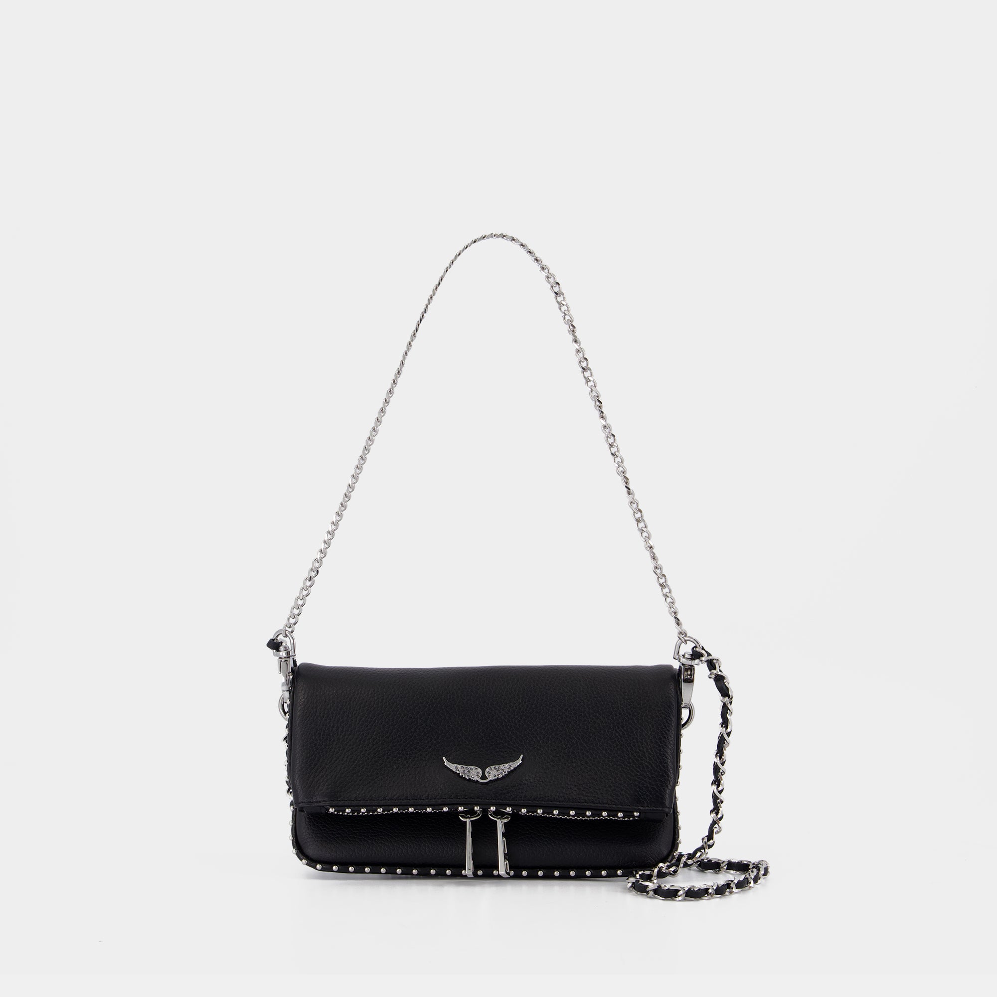 ZADIG&VOLTAIRE 4way ハンドバック 人気 Zadig & Voltaire Twin's Zip Large Bag Black Leather, NEW