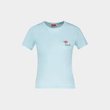 Gots Tulip T-Shirt - Kenzo - Cotton - Blue