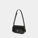 Paris Paris Shoulder Bag - AMI Paris - Leather - Black