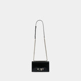 Jewelled Satchel Crossbody - Alexander McQueen - Leather - Black