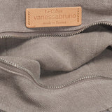 Petit Cabas Tote in Grey Linen and Sequins