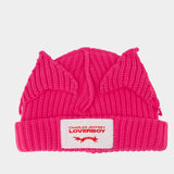 Chunky Ears Beanie - Charles Jeffrey Loverboy - Cotton - Pink